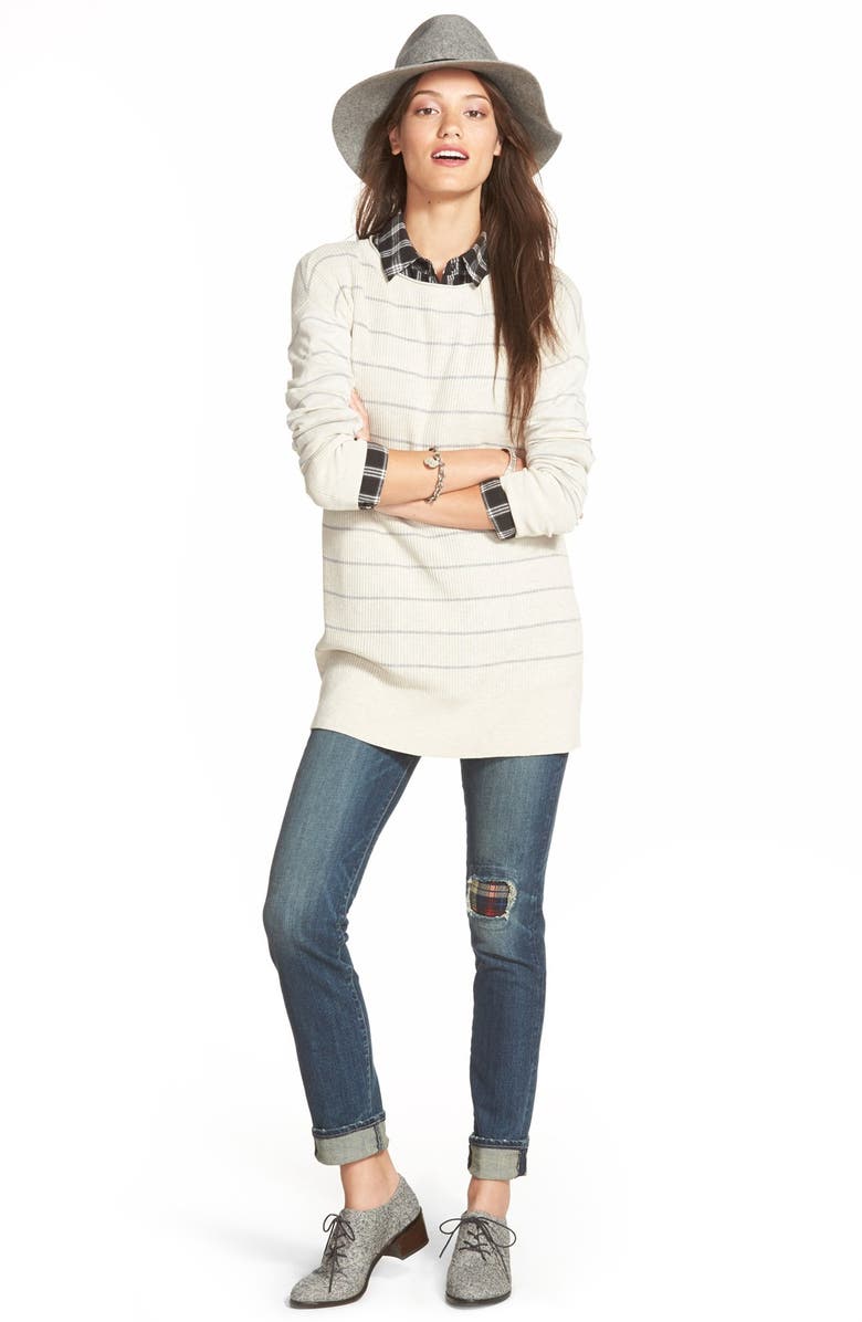 Sanctuary Plaid Flannel Boyfriend Shirt, Alternate, color,