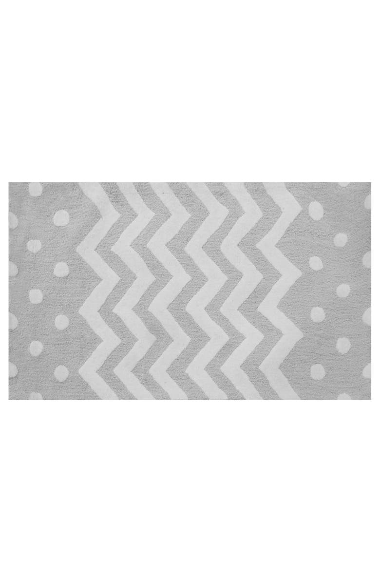 R16 HOME Zigzag Indoor/Outdoor Doormat, Main, color, Gray