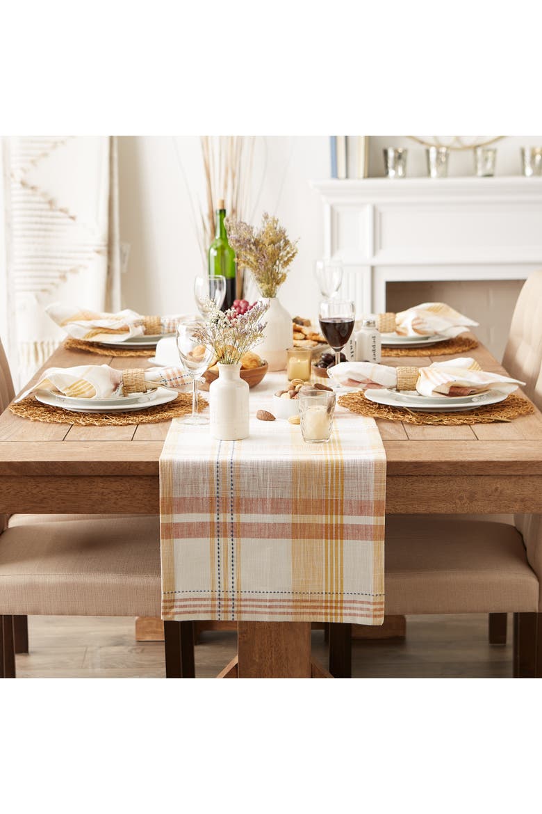 Veranda Plaid Table Runner, Alternate, color, Veranda