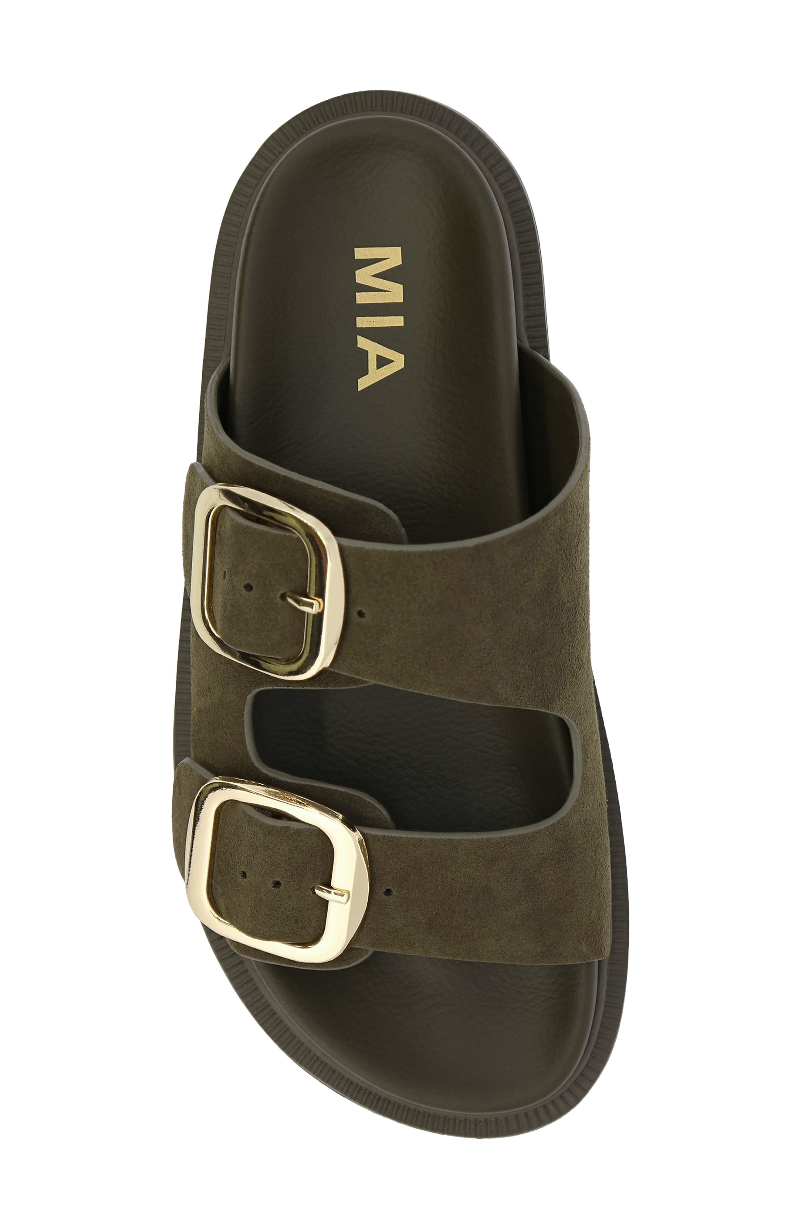 Alttar Slide Sandal, Alternate, color, KHAKI