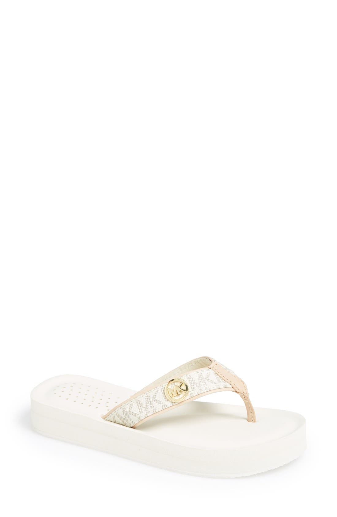 'Gage' Flip Flop, Main, color, VANILLA