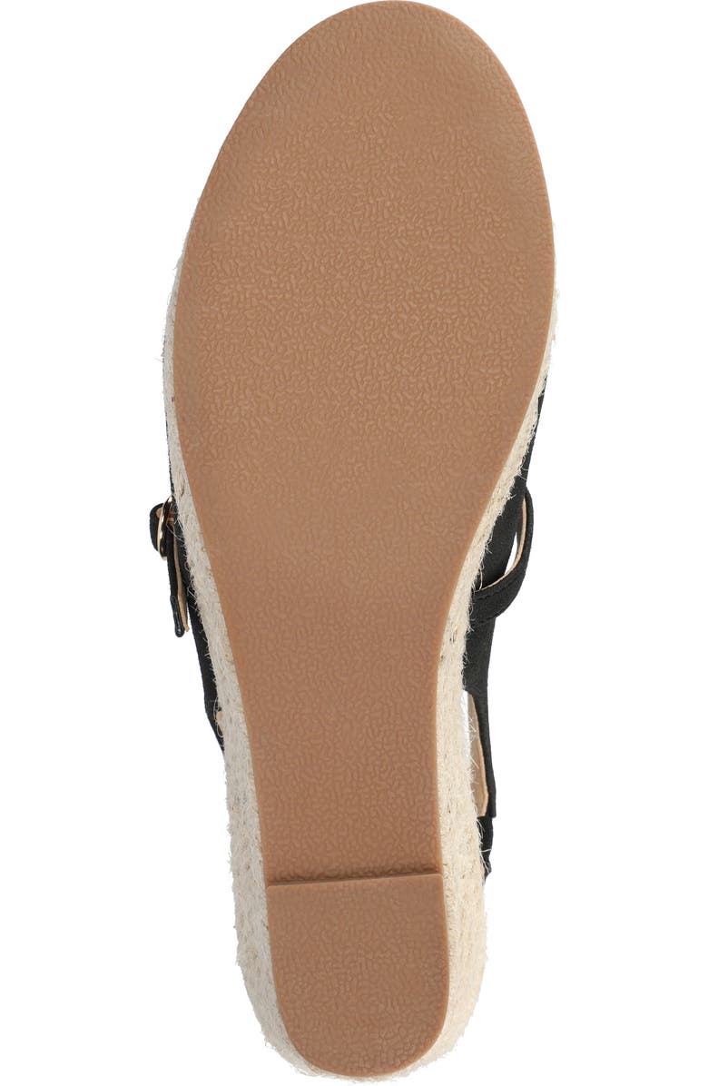 Journee Collection Asmyna Wedge Espadrille Pump, Alternate, color, Black