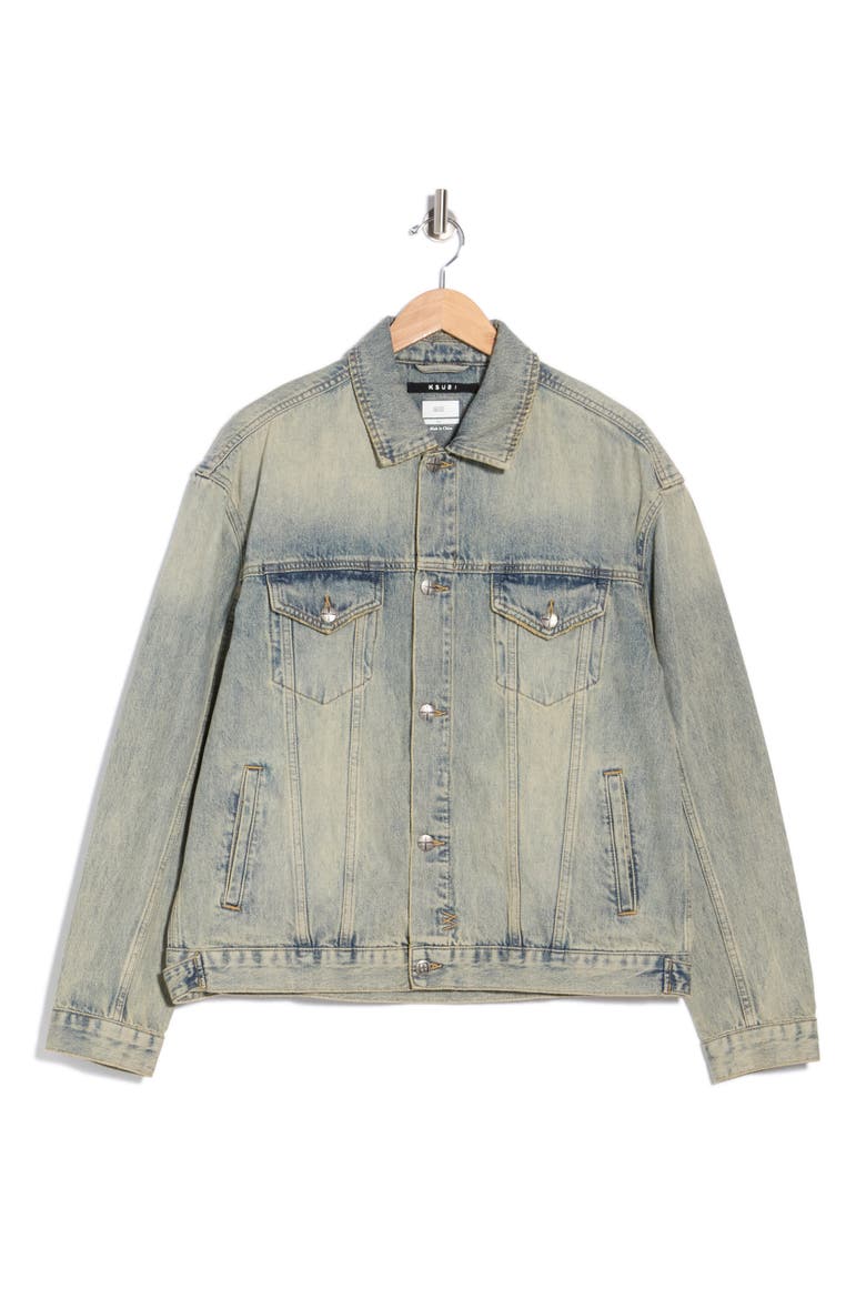 Oh G Stagelight Denim Jacket, Main, color, DENIM
