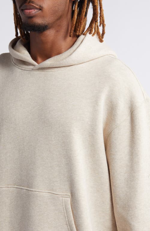 Elwood Core Oversize Organic Cotton Brushed Terry Hoodie In White