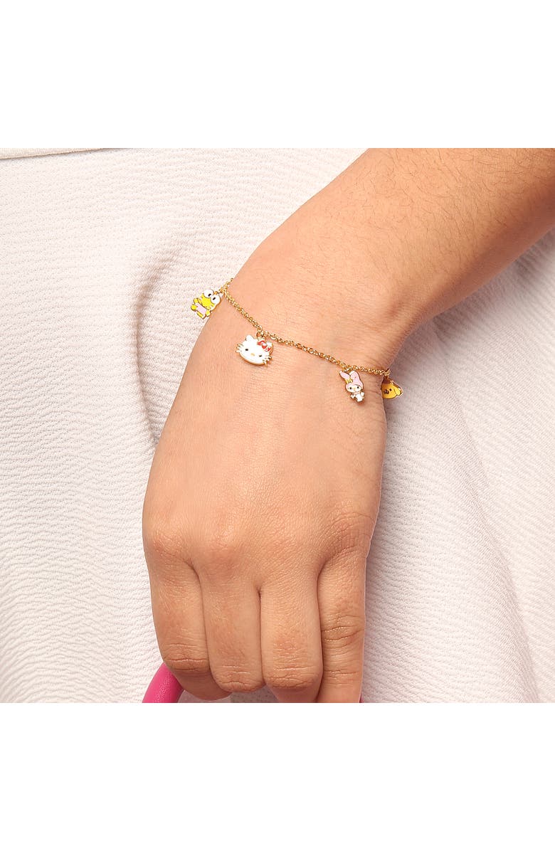 Hello Kitty Silver Flash-Plated and Enamel Stud Cinnamoroll Earrings, Alternate, color, Silver