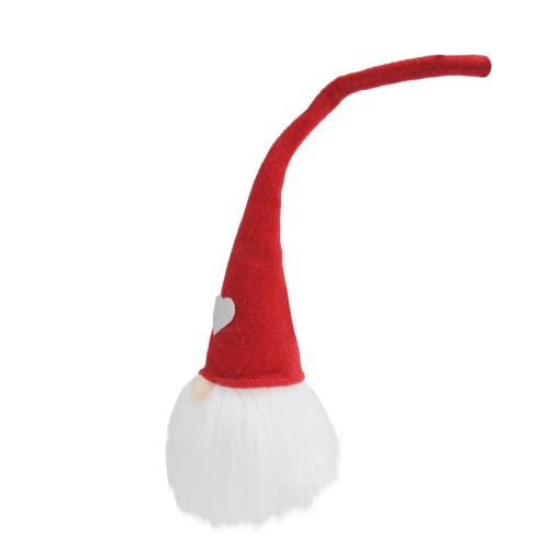 Northlight Gnome Head With Heart Hat Christmas Decoration In Red