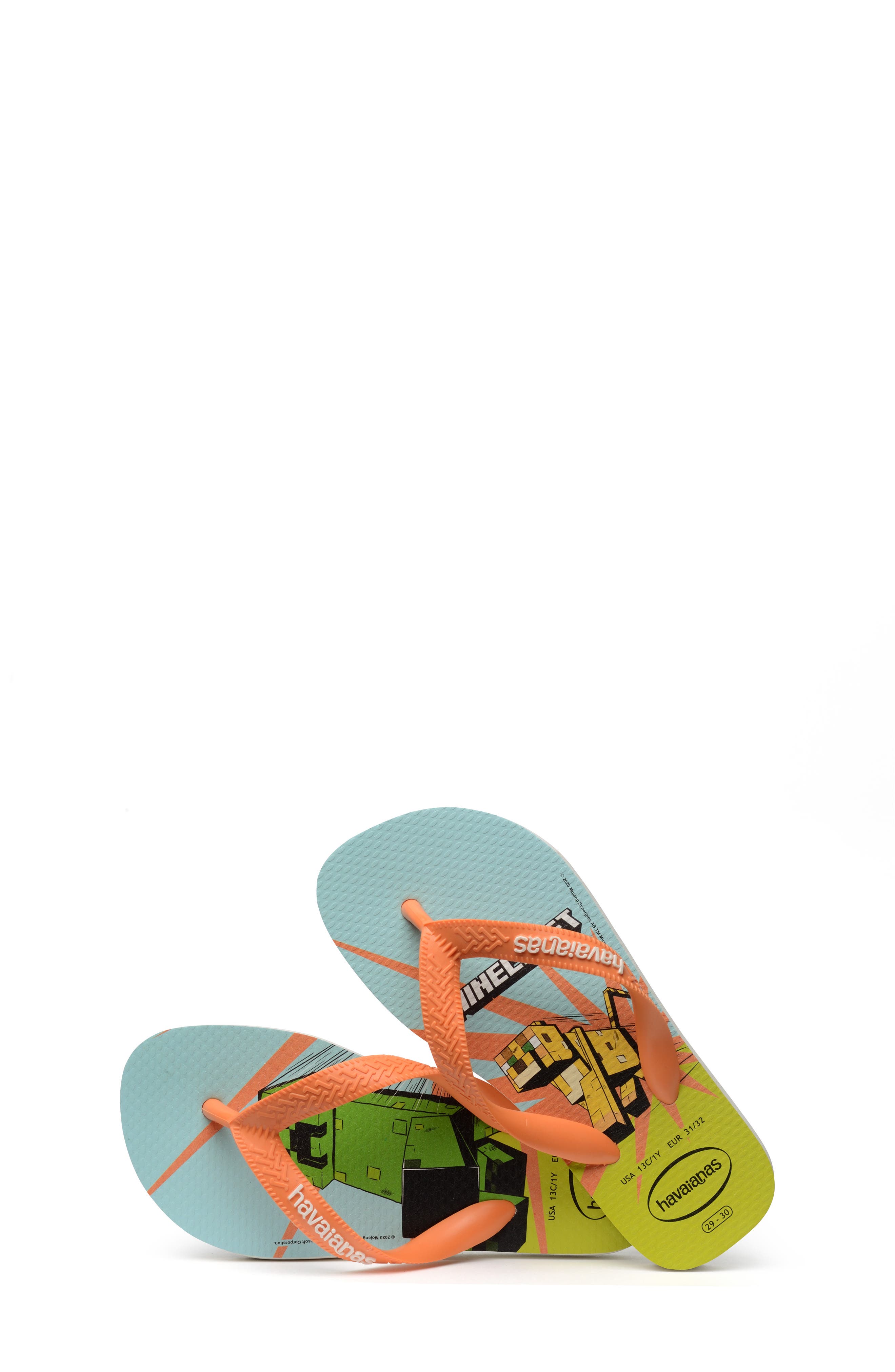 Havaianas Kids' Minecraft Sandal, Alternate, color, 