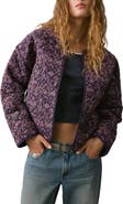 MANGO TEEN Floral Quilted Jacket