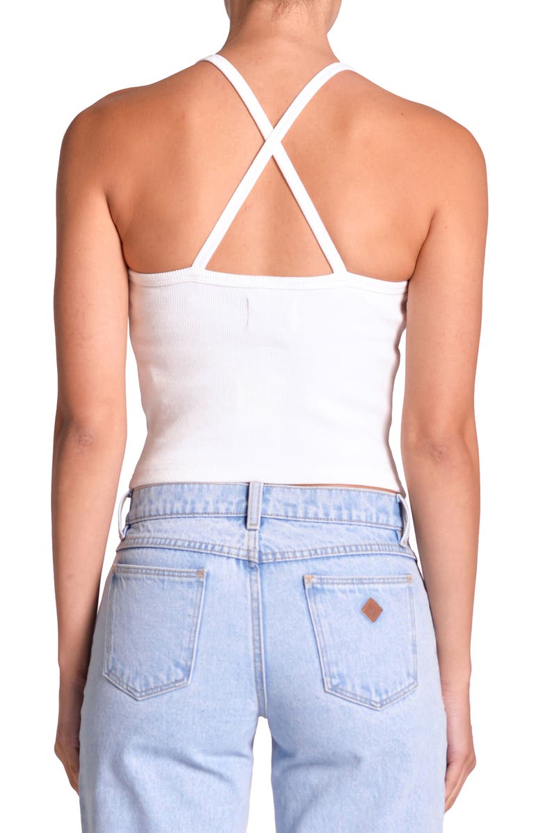 ABRAND Heather Crop Rib Camisole, Alternate, color,