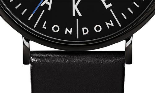 TED BAKER TED BAKER GENTS LEATHER STRAP WATCH, 41MM
