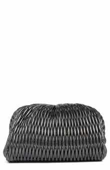 Enzo Metallic Faux Leather Clutch
