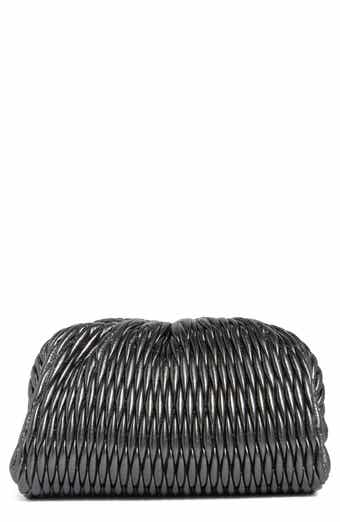 Enzo Metallic Faux Leather Clutch