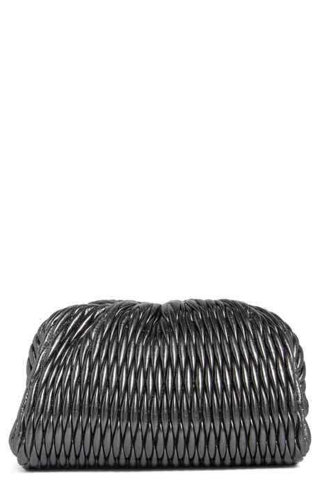 Enzo Metallic Faux Leather Clutch