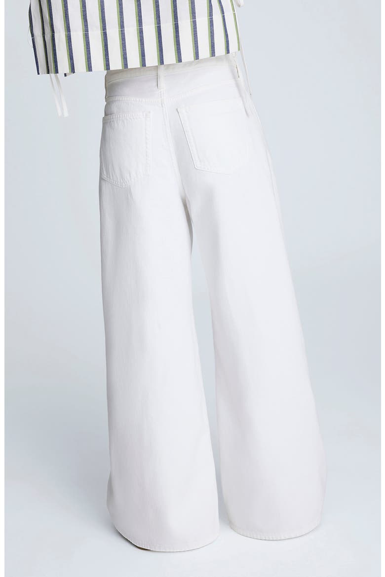 High Waist Wide Leg Jeans, Alternate, color, PURE WHITE