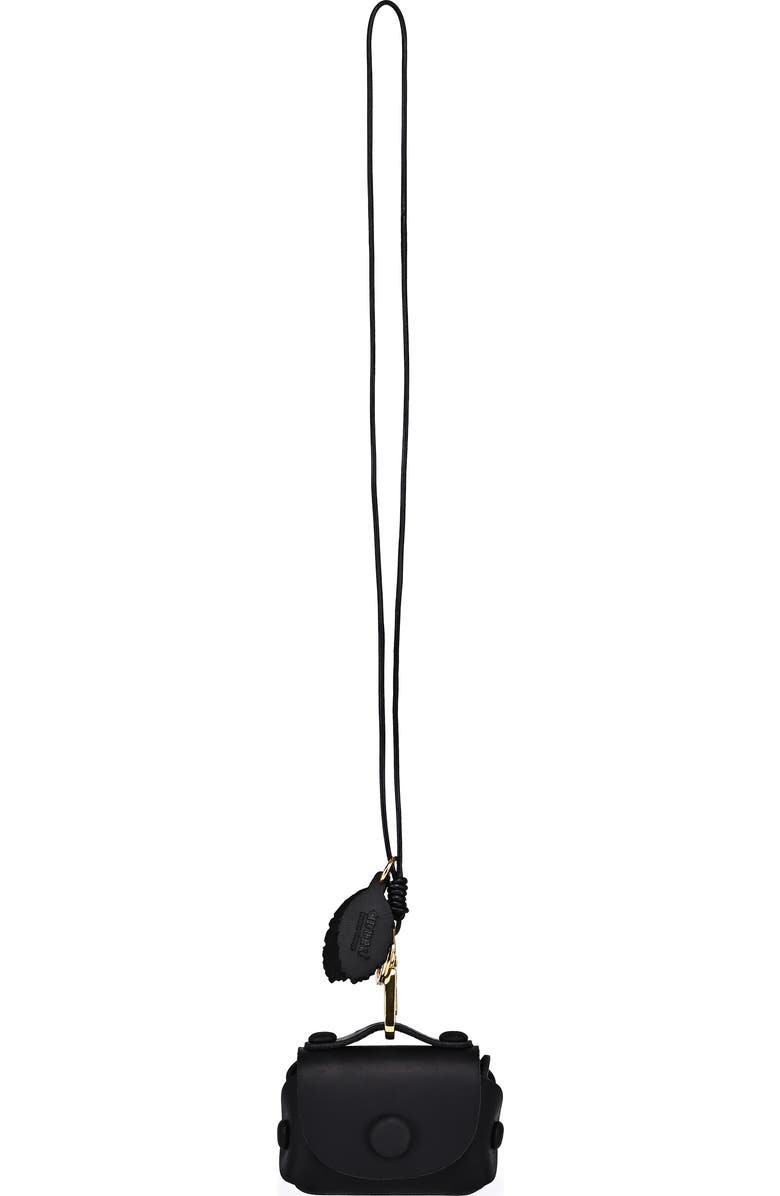 OLD TREND Satch Genuine Leather Mini Charm, Main, color, Black