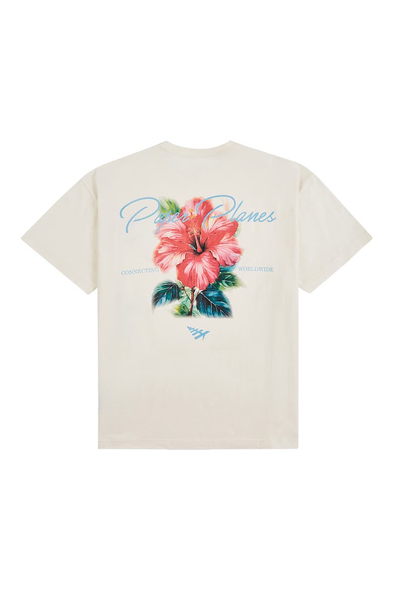 Flower Graphic T-Shirt, Alternate, color, EGGSHELL