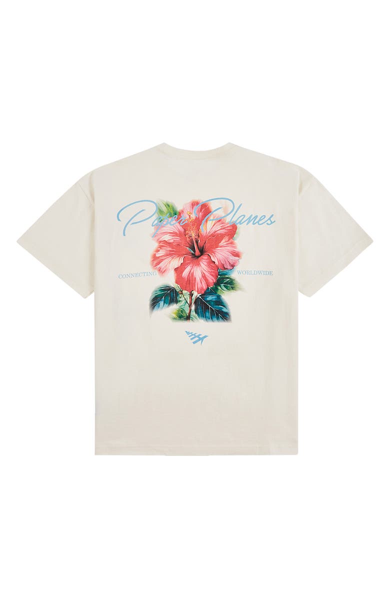 PAPER PLANES Flower Graphic T-Shirt, Alternate, color, Eggshell