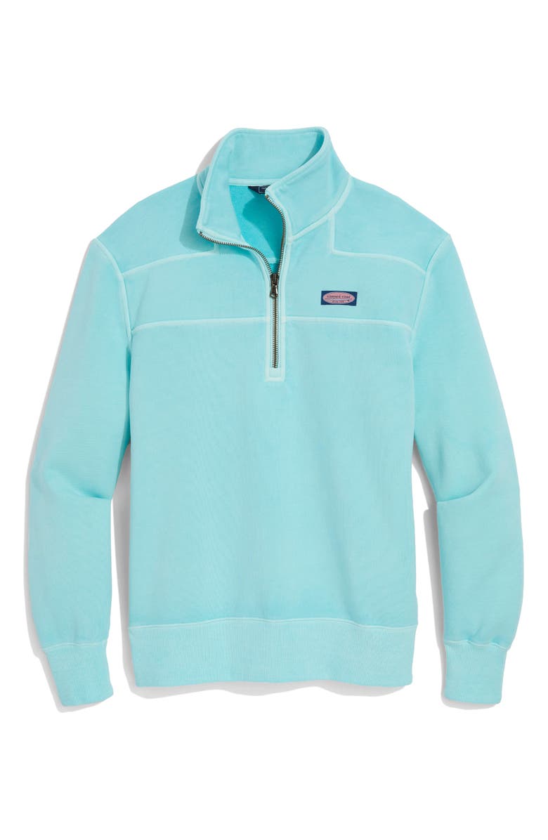 vineyard vines Shep Quarter Zip Pullover, Alternate, color, Shallow Sea