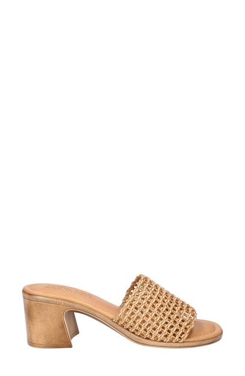 Bella Vita Eni-italy Slide Sandal In Gold