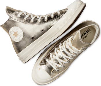 Metallic shops silver converse