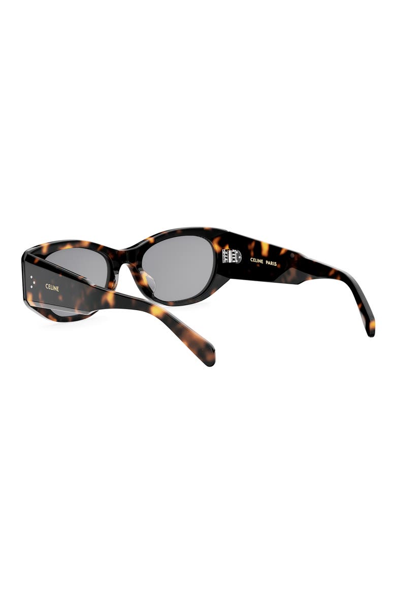 3 Dots 54mm Oval Sunglasses, Alternate, color, DARK HAVANA / SMOKE