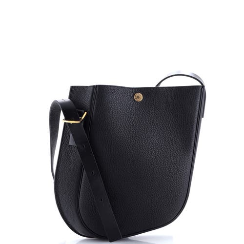 Pre-owned Hermes  Hermes Perspective Cavaliere Bag Togo And Vache Hunter 28 In Black