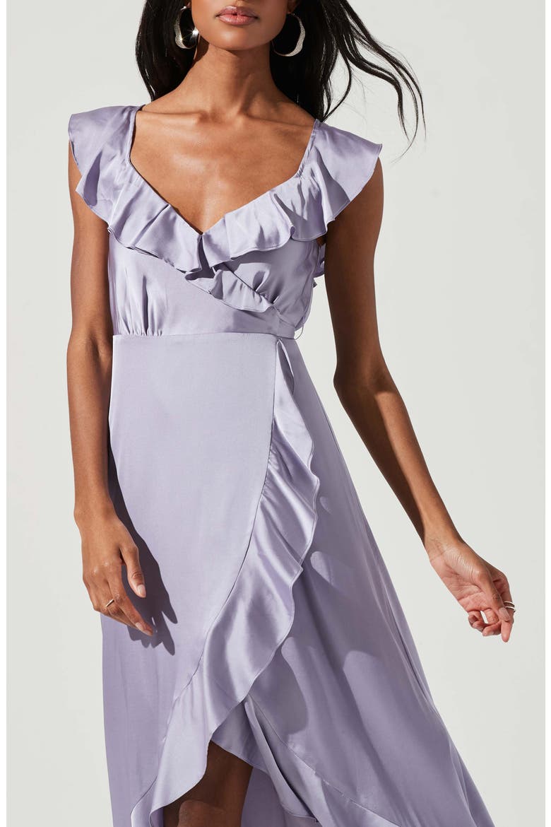 Wilshire Ruffle Dress, Alternate, color, ICY LILAC