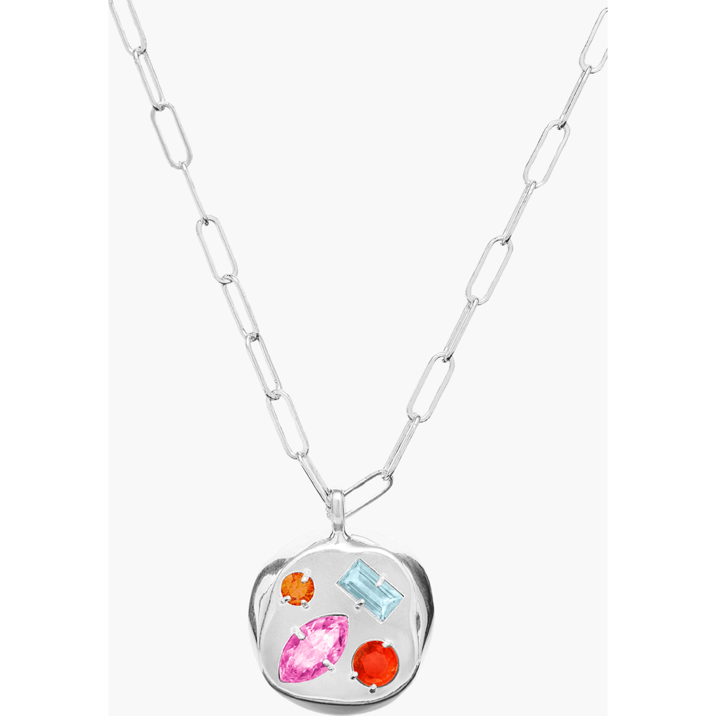 Birthdate Co. The October Birthdate Silver Pendant In October 25th - Silver