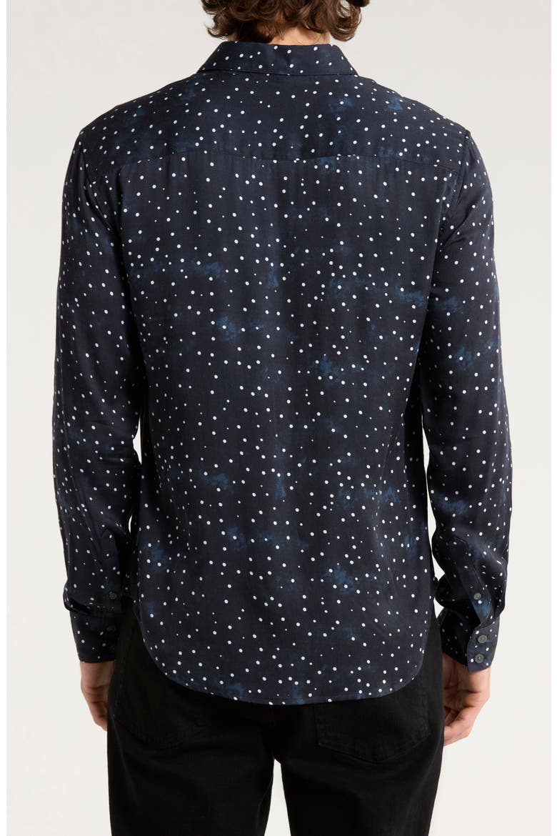 Rodney Hidden Placket Button-Up Shirt, Alternate, color, BLACK