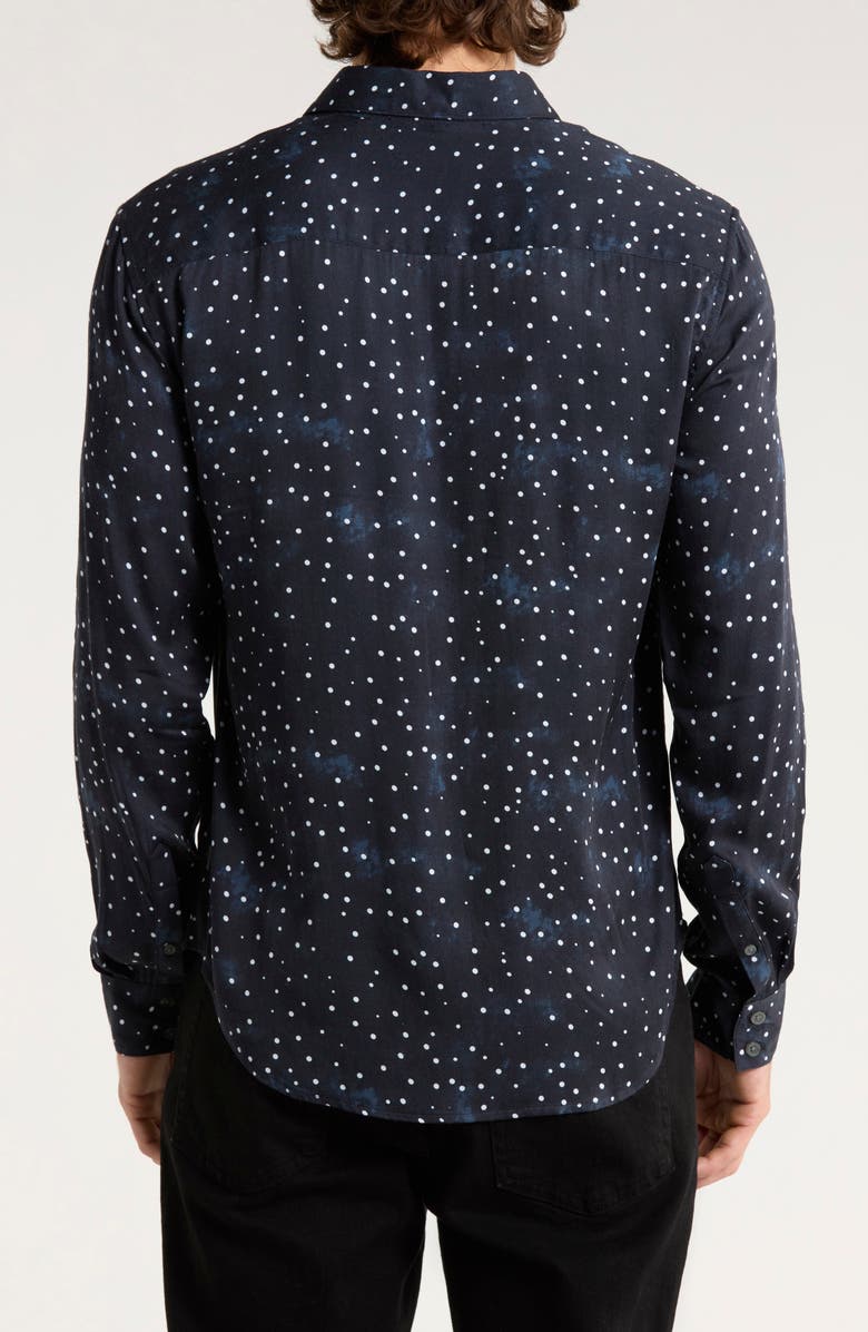 John Varvatos Rodney Hidden Placket Button-Up Shirt, Alternate, color, Black