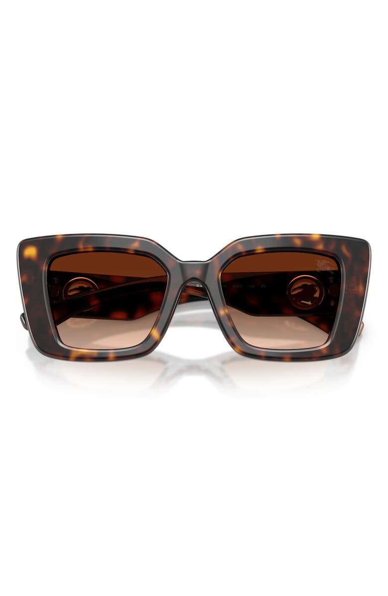 Burberry 51mm Cat Eye Sunglasses, Alternate, color, Dark Havana / Brown Gradient