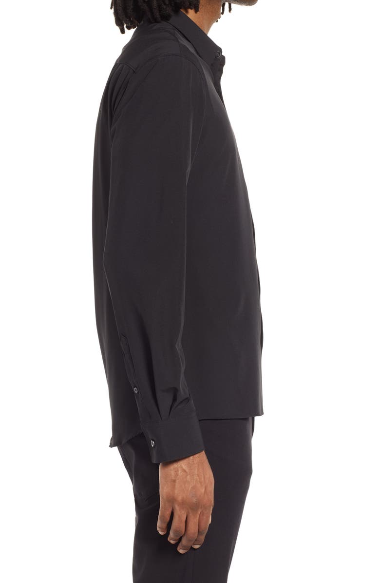 7 Diamonds Liberty Solid Performance Button-Up Shirt, Alternate, color, 