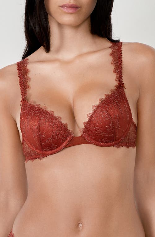 Etam Allusion Metallic Underwire Bra in Brown  product