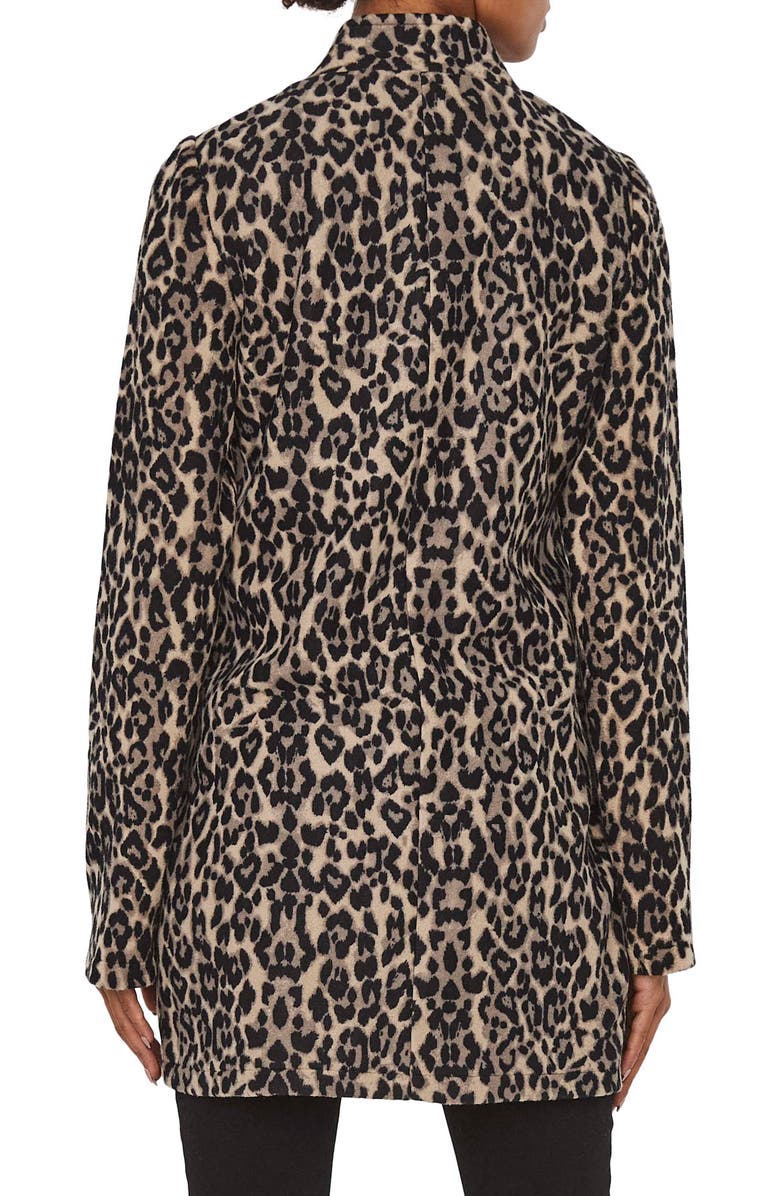 VERO MODA Katrine Brushed Animal Print Coat, Alternate, color, 