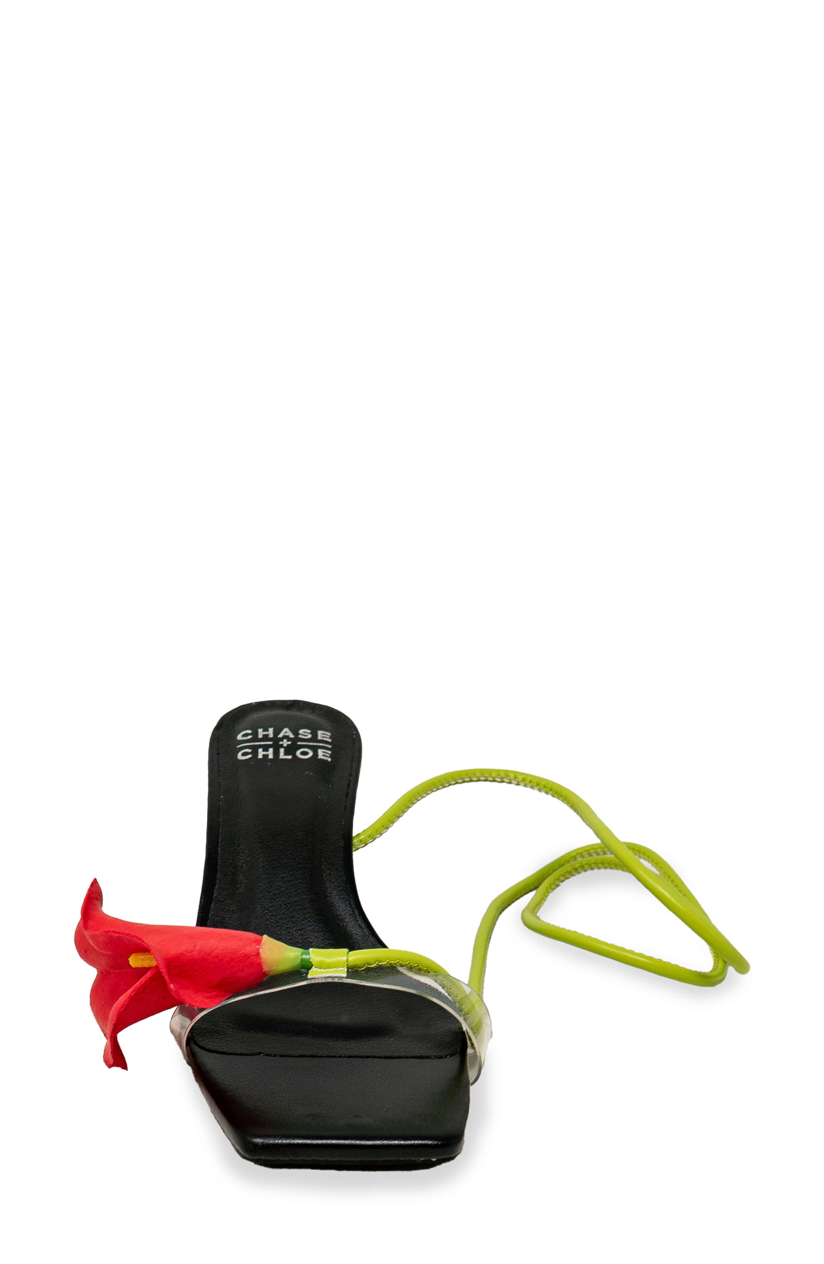 Calla Lily Sandal, Alternate, color, BLACK