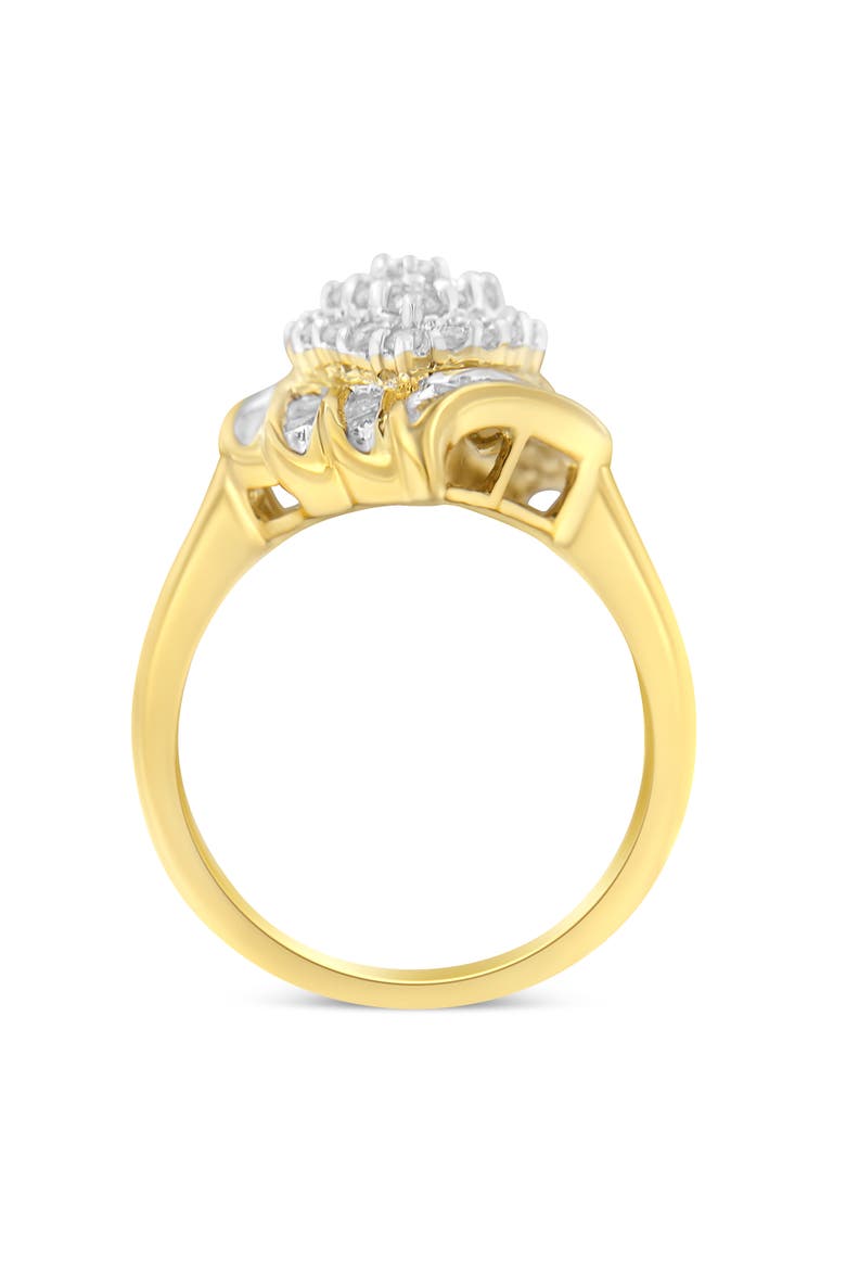 10K Yellow Gold 3/4 Cttw Diamond Cocktail Ring, Alternate, color, Yellow Gold