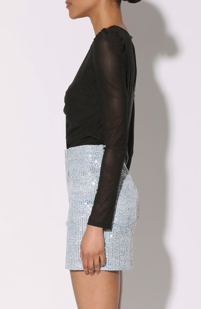 Walter Baker Simone Sequin Miniskirt, Alternate, color,