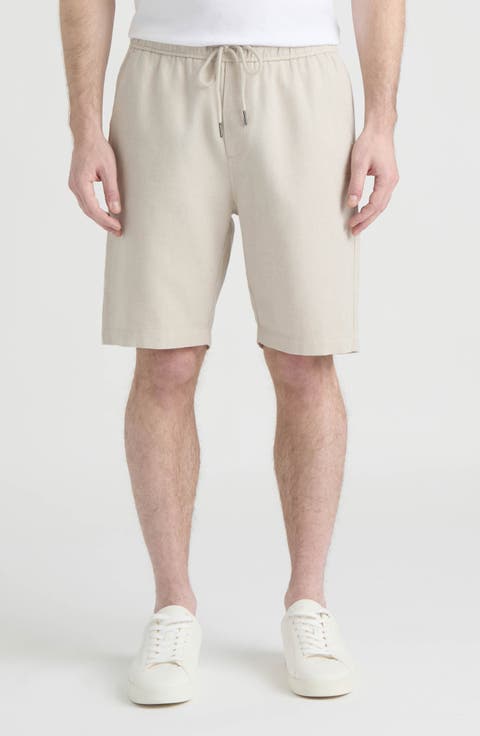 Compton Cotton & Linen Blend Shorts