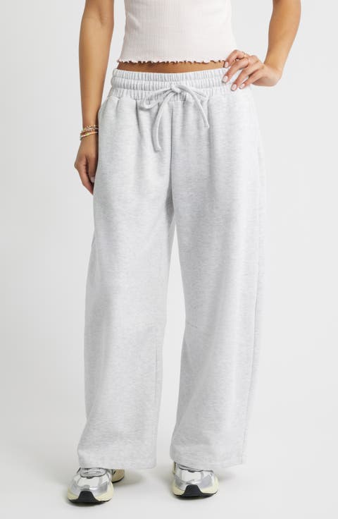 Barrel Leg Fleece Sweatpants