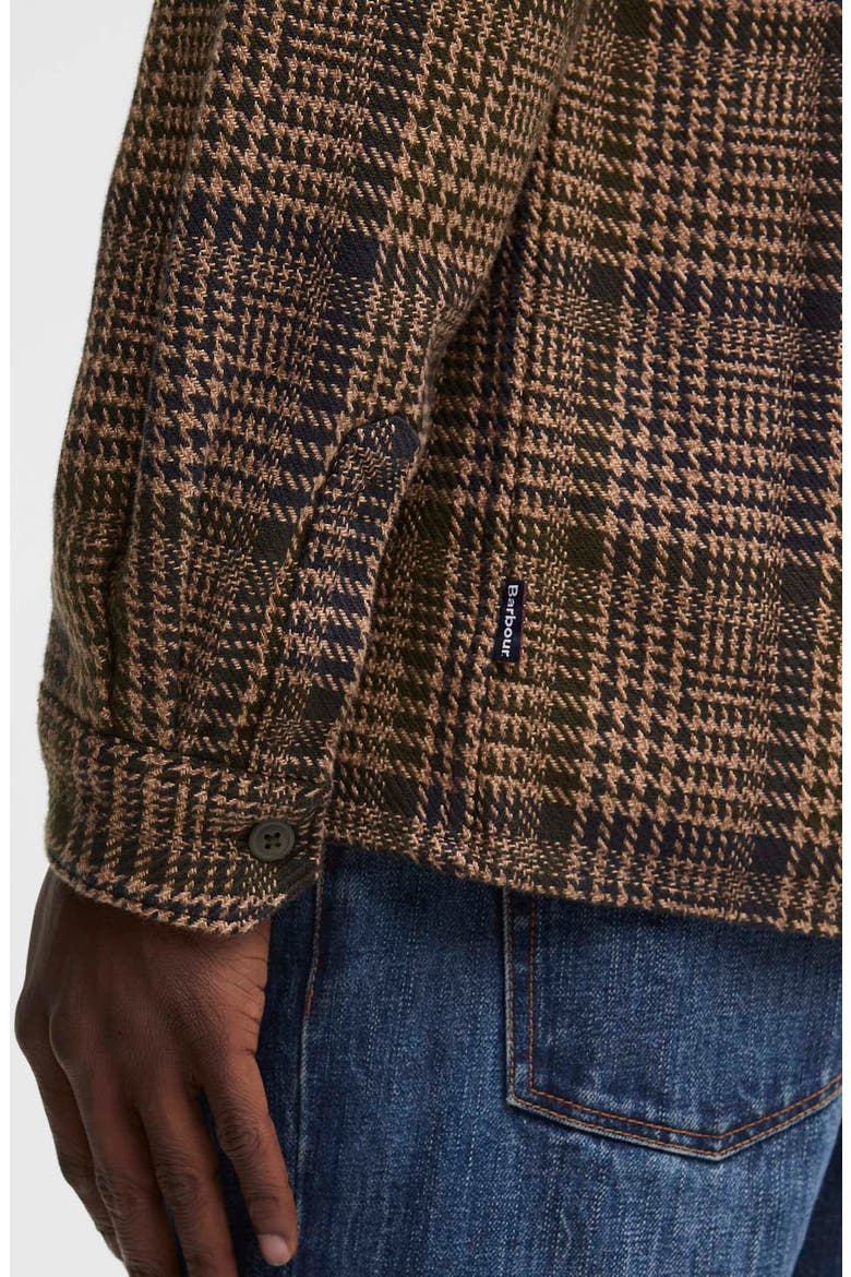 Millom Relaxed Houndstooth Shirt, Alternate, color, OLIVE