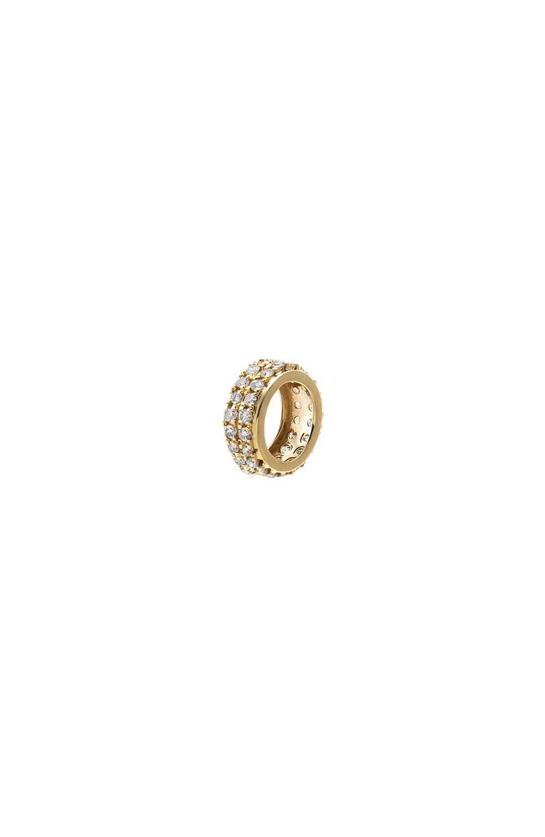 BY ADINA EDEN Diamond Double Row Rondelle Charm 14K, Main, color, 14K Gold