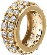 BY ADINA EDEN Diamond Double Row Rondelle Charm 14K