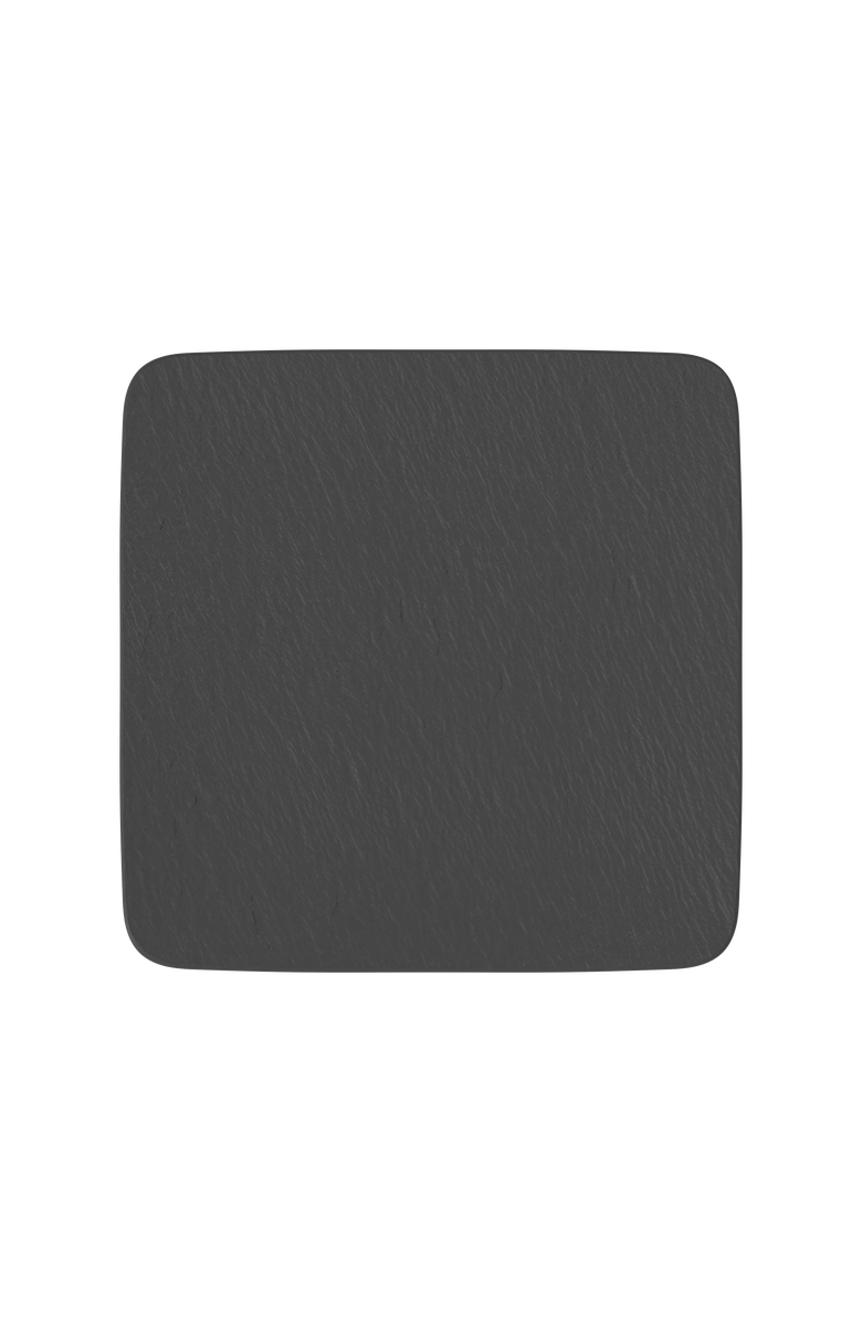 Villeroy & Boch Manufacture Rock Square Serving/Gourmet Plate, Main, color, Black