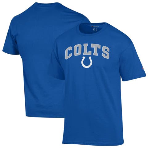 Men's Champion Royal Indianapolis Colts Arch Over Logo T-Shirt