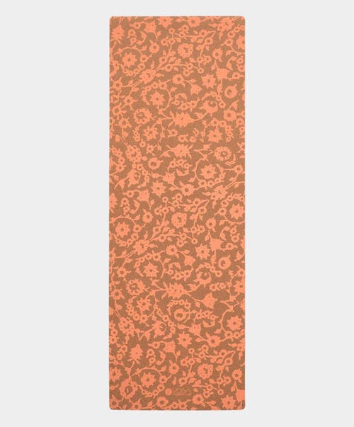 Yoga Design Lab Cork Yoga Mat 1.5mm in Floral Batik Coral 