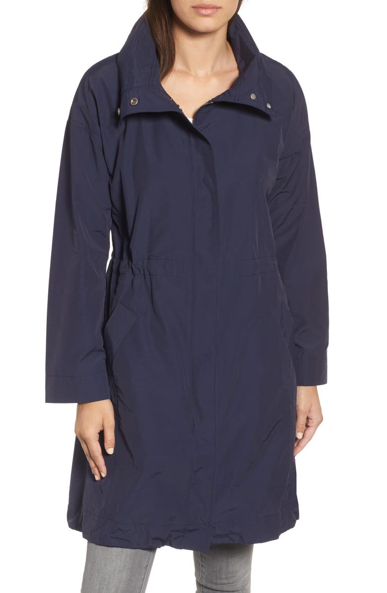 Eileen Fisher High Collar Long Jacket, Alternate, color,