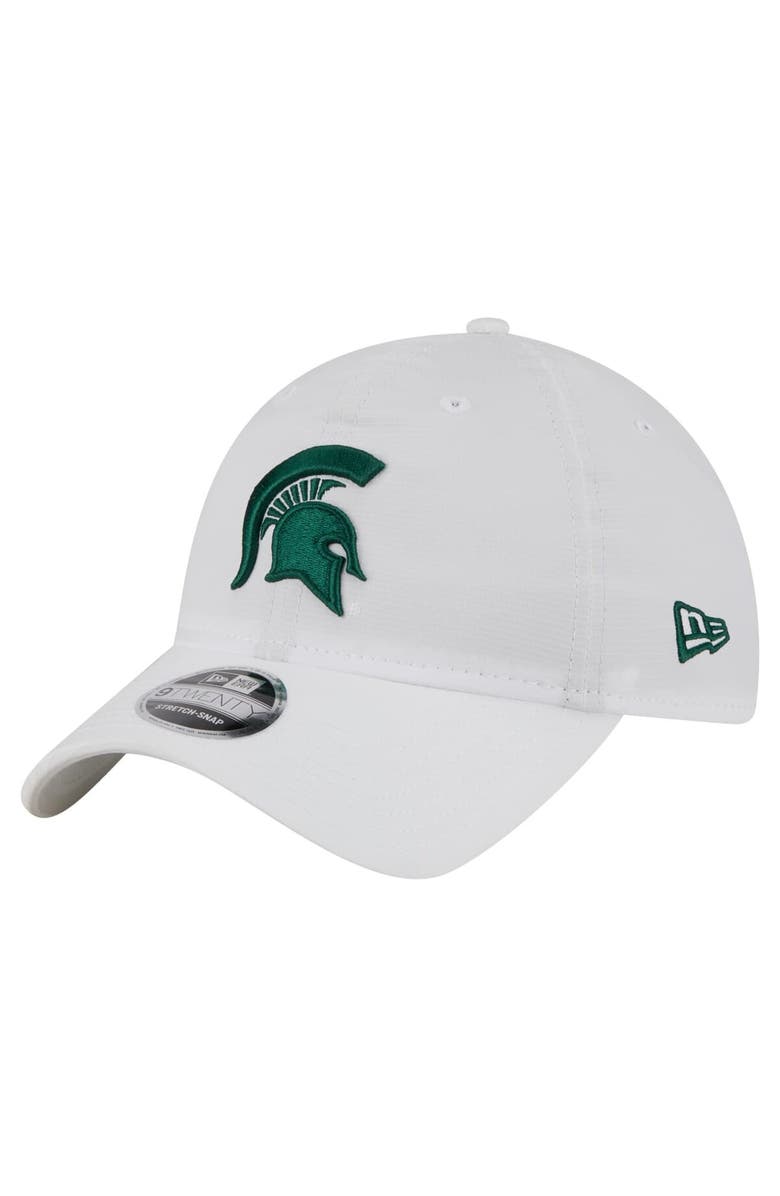 New Era Men's New Era White Michigan State Spartans Active Ripstop 9TWENTY Adjustable Hat, Main, color, White