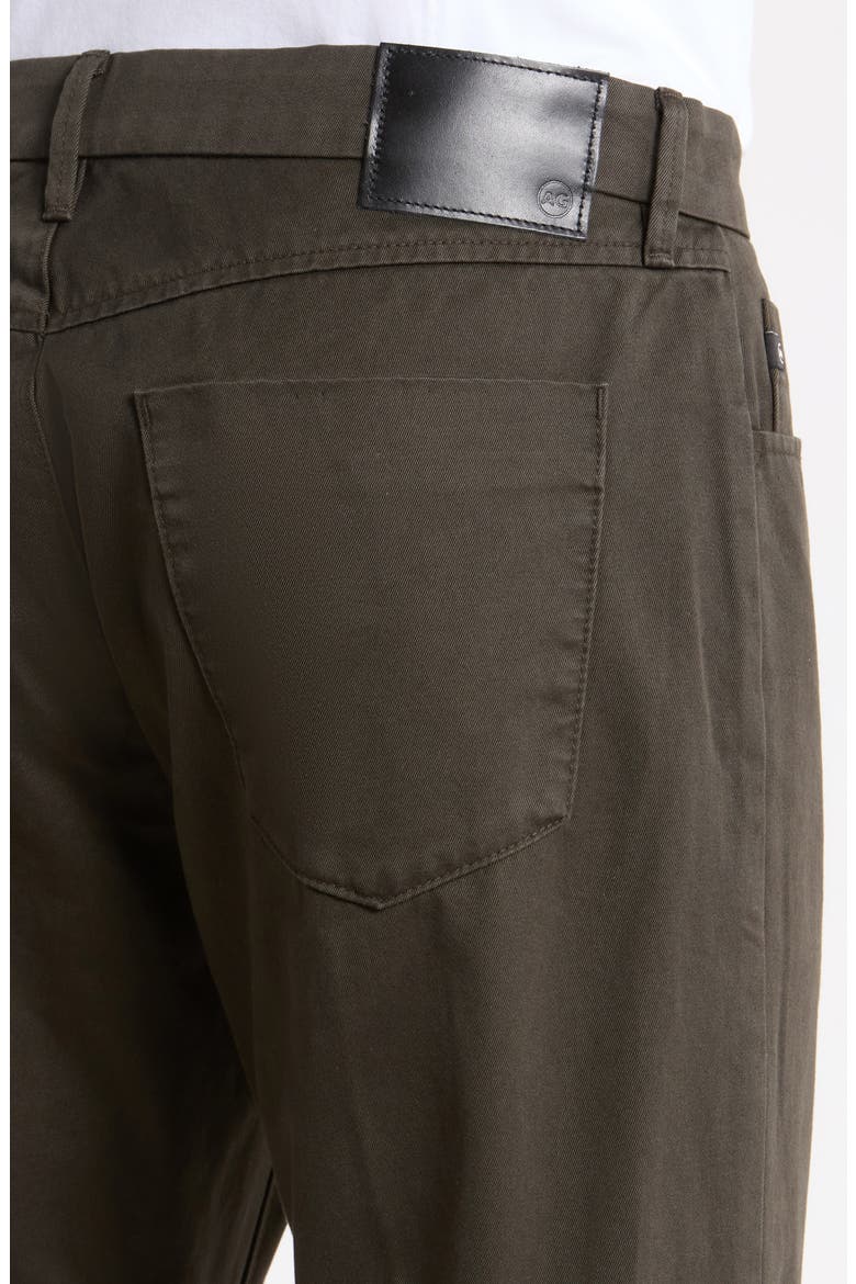 Everett Tailored Cotton Gabardine Pants, Alternate, color, FOREST ASH