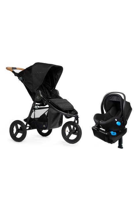 Indie Stroller & Clek Liing Railroad Ziip Travel System Car Seat Set