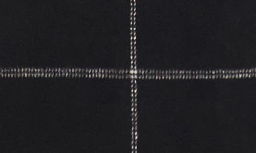 Halogenr Halogen(r) Windowpane Check Longline Jacket In Black